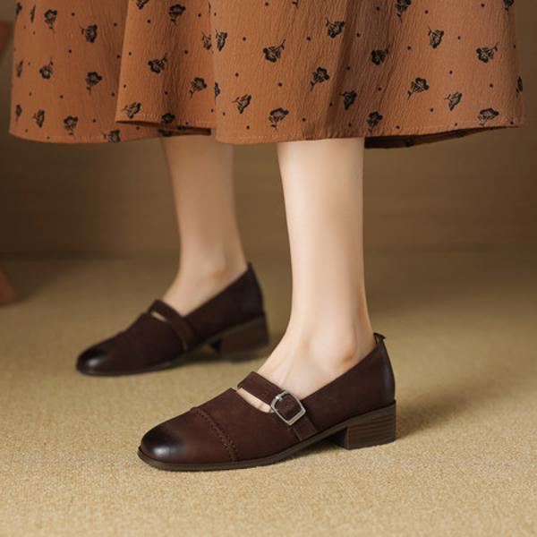 Elegance in Every Stitch: Luxurious Handmade Leather Women's Shoes(EcqiHY-7052)