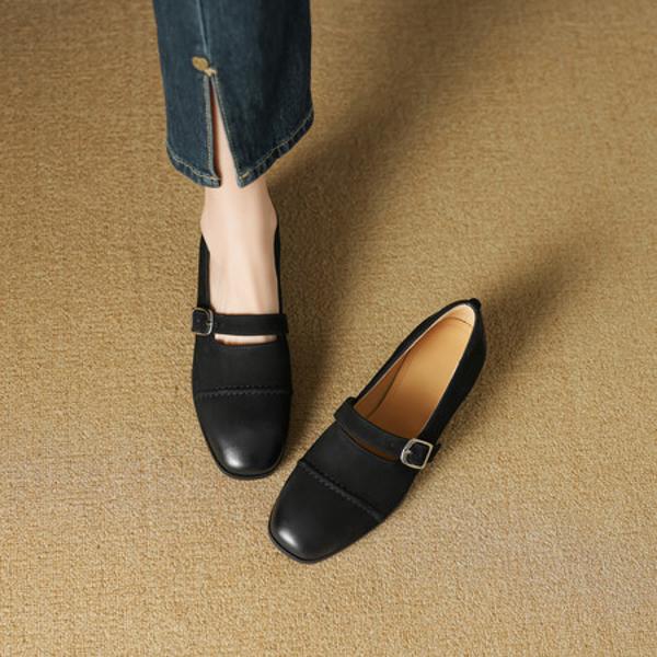 Elegance in Every Stitch: Luxurious Handmade Leather Women's Shoes(EcqiHY-7052)