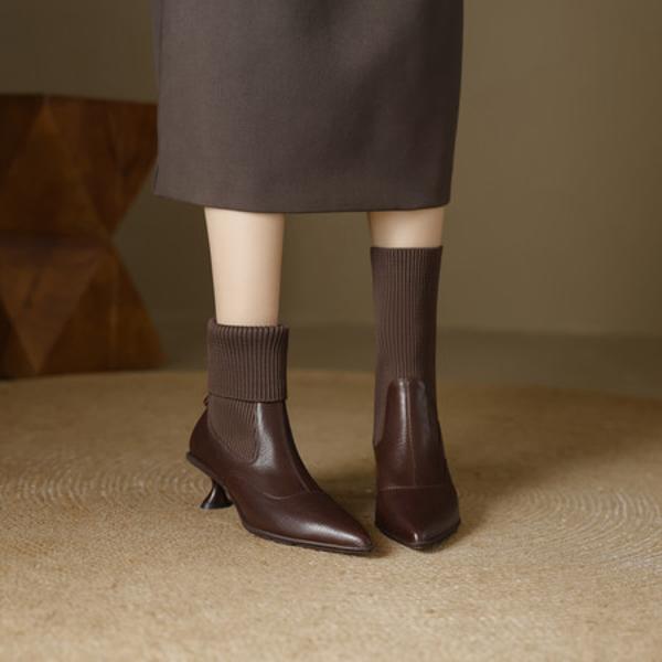 Handcrafted Luxury Leather Women's Shoes(EcqiHL-6255)