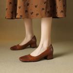 Elegance Redefined: Handcrafted Genuine Leather Women’s Shoes(EcqiHY-7050)