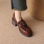 Elegant Handcrafted Genuine Leather Women's Shoes: Luxury Quality and Artistry.(EcqiHY-7069)