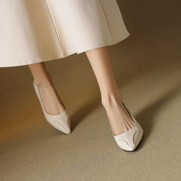 Handcrafted Leather Women's Shoes: Elegant Luxury & Artisanal Quality(EcqiH-7085)