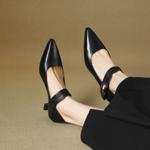 Exquisite Handmade Leather Women's Shoes with Luxurious Craftsmanship(EcqiH-7082)