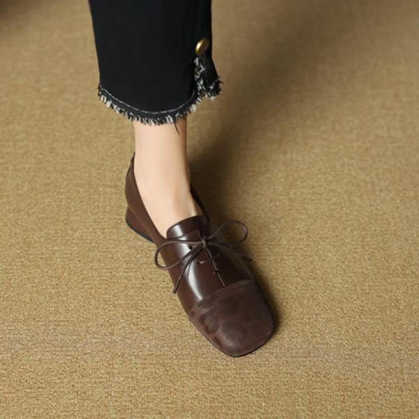 Elegant Luxurious Genuine Leather Handmade Women's Shoes Crafted with Excellence(EcqiH-7180)