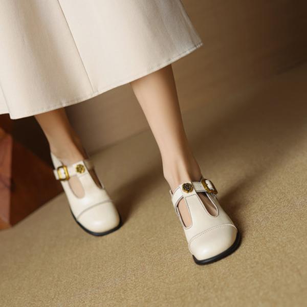 Exquisite Handcrafted Genuine Leather Women's Shoes: Elegance Meets Luxury(EcqiH-7070)