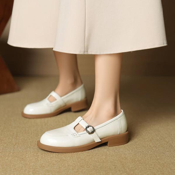 Luxurious Handcrafted Leather Women's Shoes: Elegance in Every Detail(EcqiH-7185)