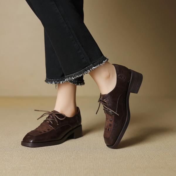 Handcrafted Luxury Leather Women's Shoes: Elegance in Every Stitch(EcqiH-7186)