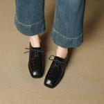 Handcrafted Luxury Leather Women's Shoes: Elegance in Every Stitch(EcqiH-7186)