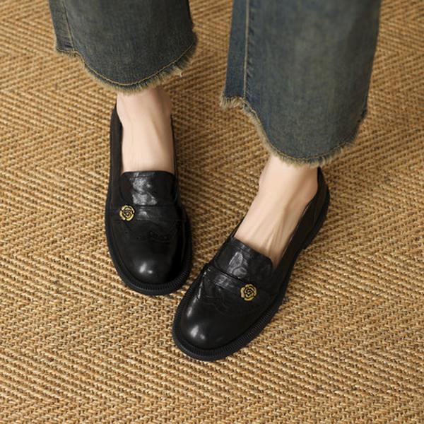 Elegant Handcrafted Leather Women's Shoes of Luxury(EcqiH-7090)