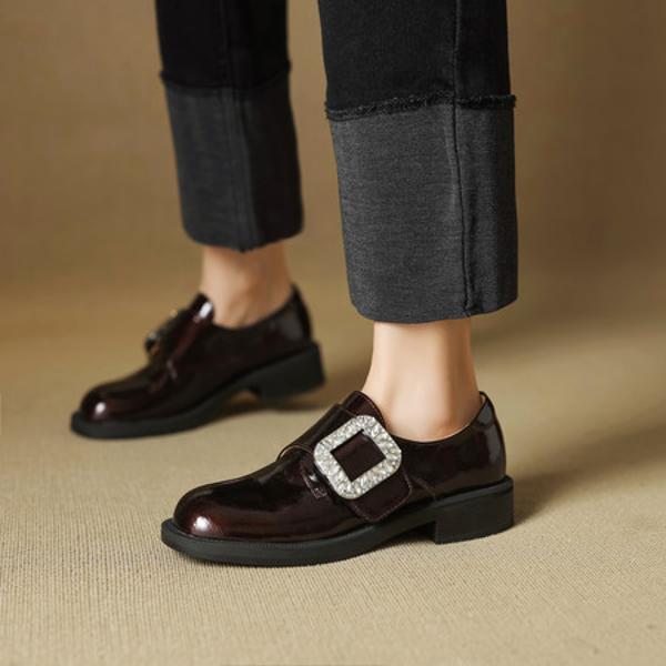 Handcrafted Luxury Leather Women's Shoes - Timeless Elegance in Every Stitch(EcqiH-7075)