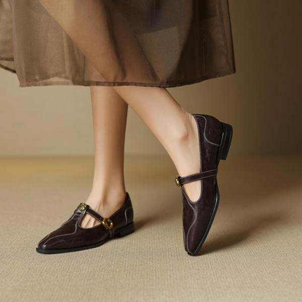 Handcrafted Leather Women’s Shoes: Luxury and Elegance(EcqiH-7251)