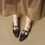 Handcrafted Leather Women’s Shoes: Luxury and Elegance(EcqiH-7251)