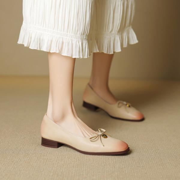 Handcrafted Luxury Leather Women's Shoes: Elegance Redefined(EcqiH-7229)