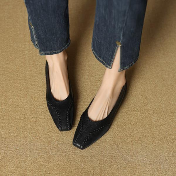 Exquisite Handmade Leather Women's Shoes: Luxury in Every Stitch(EcqiH-7249)