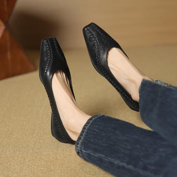 Exquisite Handmade Leather Women's Shoes: Luxury in Every Stitch(EcqiH-7249)