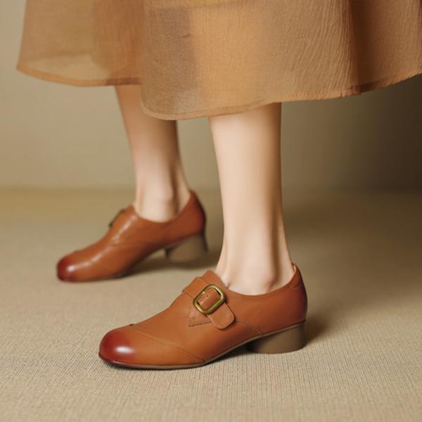 Handcrafted Genuine Leather Women's Shoes - Luxury, Elegance, Superior Craftsmanship(EcqiH-7231)