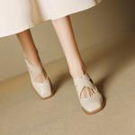 Handcrafted Luxury Leather Women’s Shoes: Elegance Redefined(EcqiH-7241)