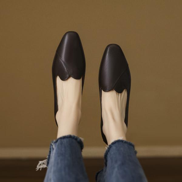 Handcrafted Genuine Leather Women's Shoes: Elegant Luxury Quality(EcqiHL-7015)