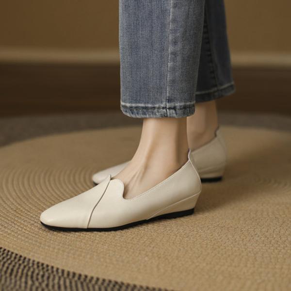 Handcrafted Genuine Leather Women's Shoes: Elegant Luxury Quality(EcqiHL-7015)