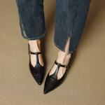 Artisanal Genuine Leather Women's Shoes: Elegance in Every Stitch(EcqiHL-7223)