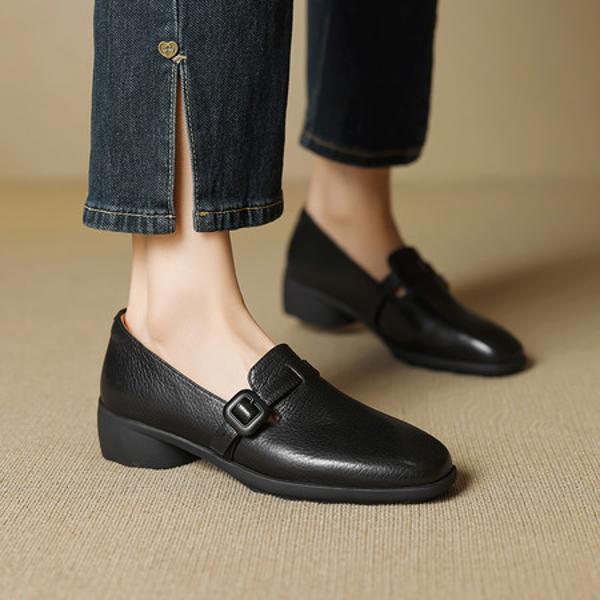 Handcrafted Luxury Genuine Leather Women's Shoes - Elegance Redefined(EcqiHL-7192)