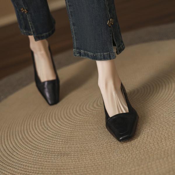 Luxury Handcrafted Leather Women's Shoes - Timeless Elegance(EcqiHY-7062)