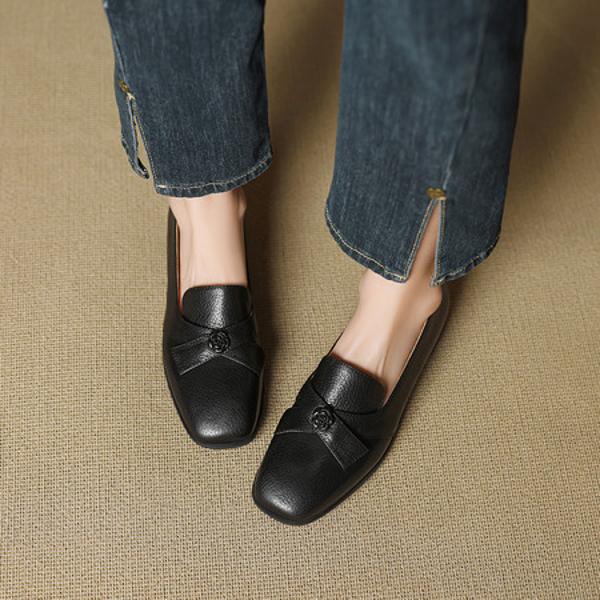 Luxury Handcrafted Genuine Leather Women's Shoes with Exquisite Craftsmanship(EcqiHL-7253)