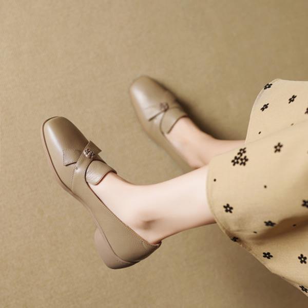 Luxury Handcrafted Genuine Leather Women's Shoes with Exquisite Craftsmanship(EcqiHL-7253)