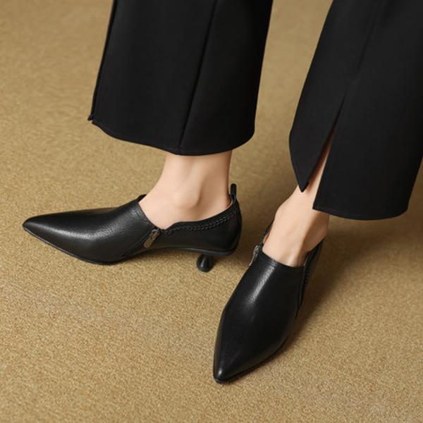 Elegant Handcrafted Leather Women’s Shoes - Luxury Craftsmanship & Quality(EcqiHL-7238-D)