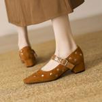 Handcrafted Genuine Leather Women's Shoes: Luxurious Elegance & Quality(EcqiHY-7058)