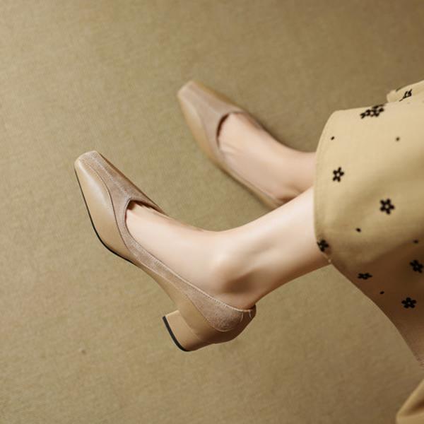 Elegant Handcrafted Leather Women's Shoes - Luxury Quality(EcqiHY-7036)