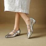 Handcrafted Luxury Leather Women's Shoes Elegance(EcqiHL-7005)