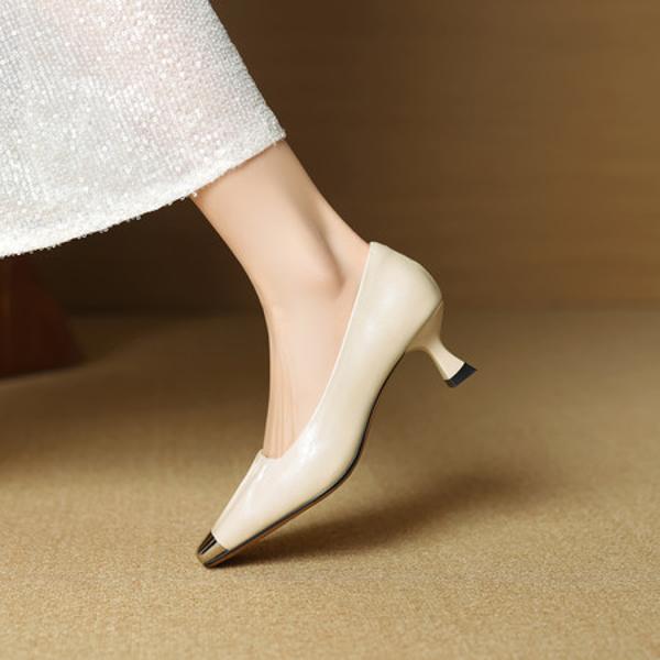 Elegant Handmade Genuine Leather Women's Shoes: Luxury Craftsmanship Awaits(EcqiHL-7225)