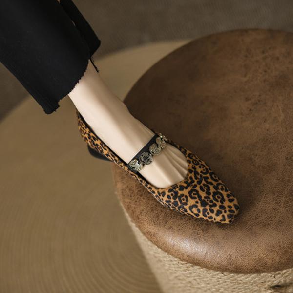 Handcrafted Leather Women's Shoes: Exquisite Quality Meets Timeless Elegance(EcqiH-7088)