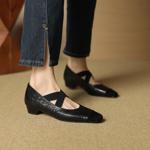 Exquisite Handcrafted Leather Women's Shoes: An Elegance of Luxury and Craftsmanship(EcqiHL-7198)