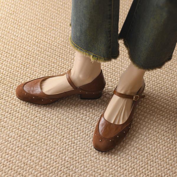 Handcrafted Leather Women's Shoes: Exquisite Craftsmanship for Elegant Luxury(EcqiHY-7065)