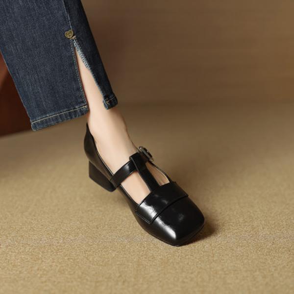 Elegant Handcrafted Leather Women's Shoes - High Quality Craftsmanship and Luxury(EcqiHL-7020)