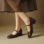 Exquisite Handmade Leather Women's Shoes: Luxurious Craftsmanship and Timeless Elegance(EcqiHL-7022)