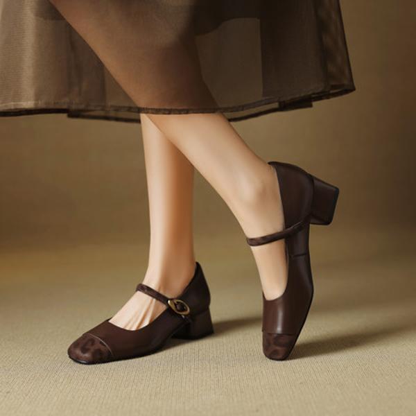 Exquisite Handmade Leather Women's Shoes: Luxurious Craftsmanship and Timeless Elegance(EcqiHL-7022)