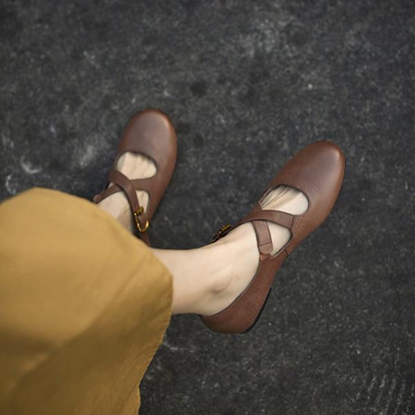 Exquisite Handcrafted Leather Women's Shoes for Ultimate Elegance(EcqiHJ-7118)