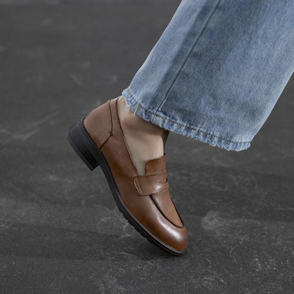 Elegant Handmade Leather Women's Shoes: Luxury Craftsmanship & Quality(EcqiHJ-7098)