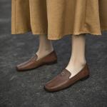 Handcrafted Genuine Leather Women's Shoes - Elegant Luxury with Exquisite Craftsmanship(EcqiHJ-7125)