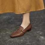 Handcrafted Luxurious Leather Women's Shoes of Elegance(EcqiHJ-7212)
