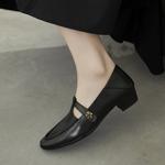 Handcrafted Luxury Leather Women's Shoes: Exquisite Elegance(EcqiHJ-7158)