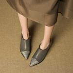 Luxurious Handcrafted Leather Women's Shoes with Exquisite Craftsmanship(EcqiH-7286)