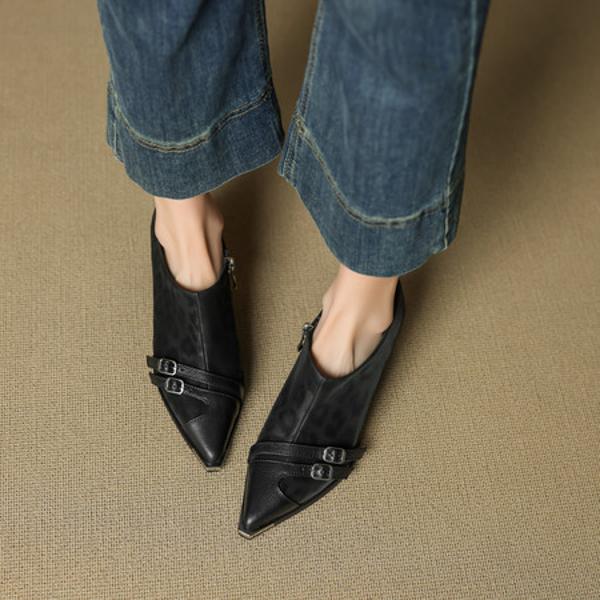 Exquisite Handcrafted Leather Women's Shoes: Luxury & Elegance(EcqiH-7288)