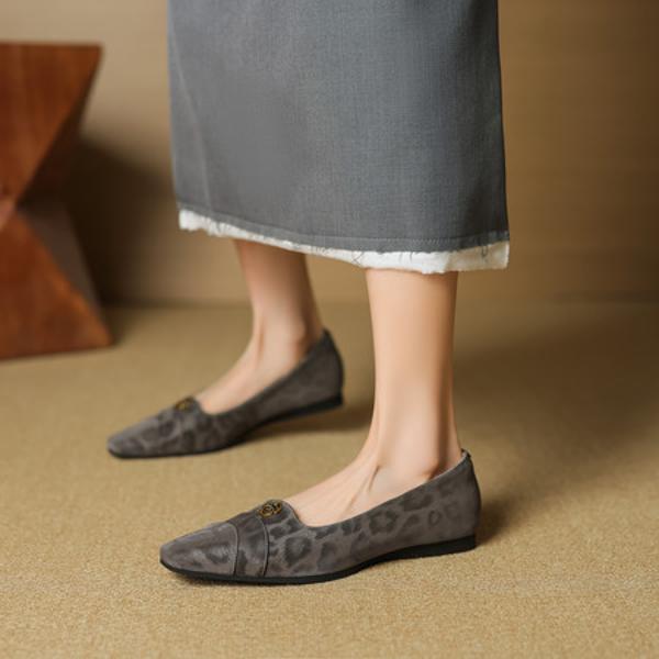 Handcrafted Luxury Leather Women's Shoes - Elegant Quality(EcqiH-7278)