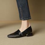 Elegant Handmade Leather Women’s Shoes, Luxurious Craftsmanship(EcqiH-7290)