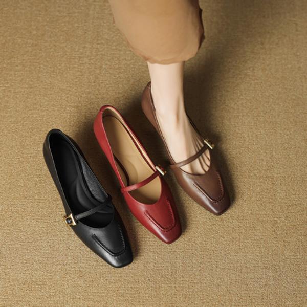 Exquisite Handmade Genuine Leather Women's Shoes - Luxurious Elegance(EcqiH-7299)