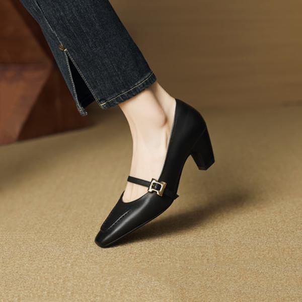 Exquisite Handmade Genuine Leather Women's Shoes - Luxurious Elegance(EcqiH-7299)